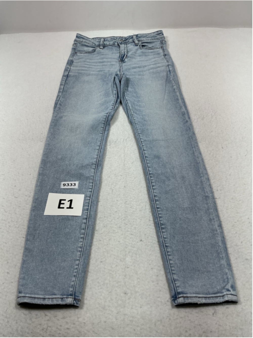 Womans Excellent American Eagle Jegging Light Wash Blue Jeans Size 10 Waist 29